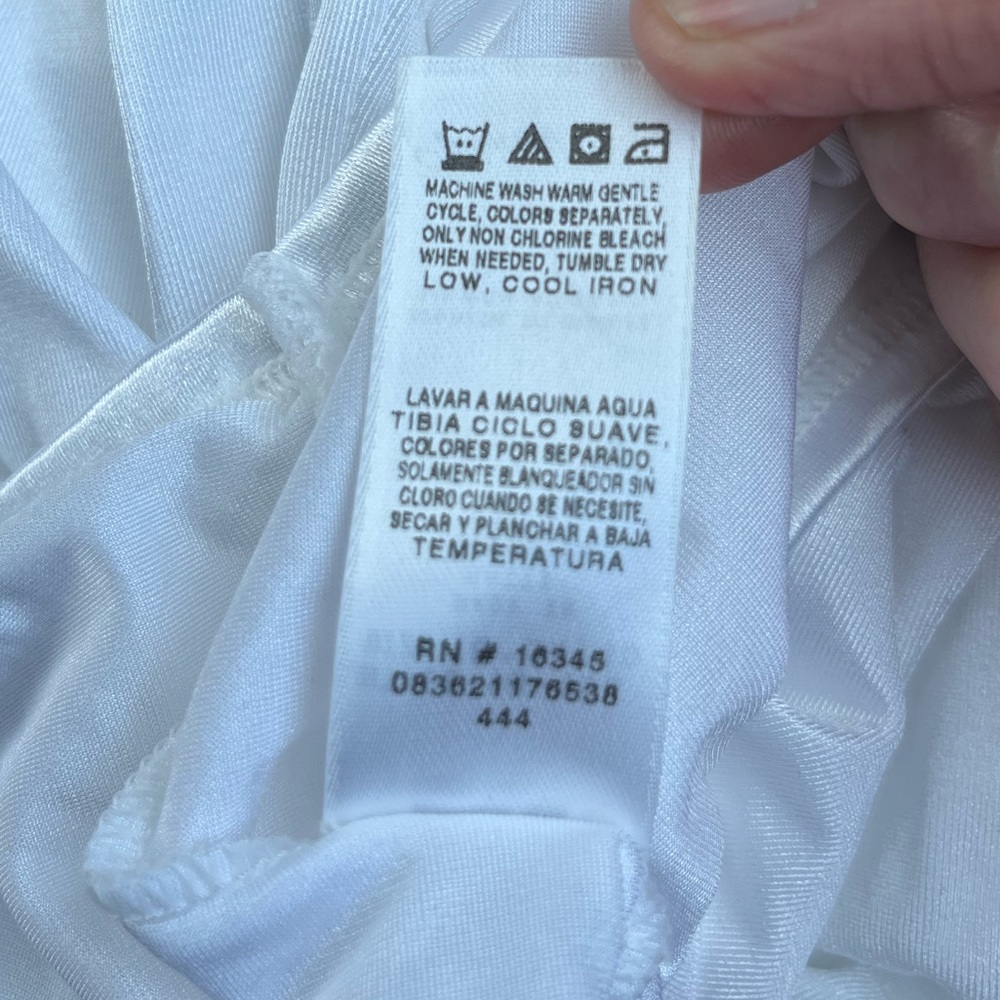 NWT’s Vanity Fair Dual Reversible Neckline Straight/V-Neck Slip Nighty Lounger - Picture 5 of 12